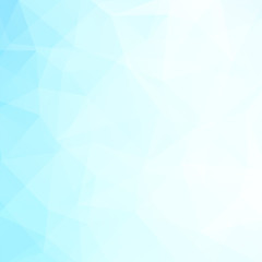 Fototapeta premium Wzór geometryczny, tło wektor wielokątów trójkątów w odcieniach niebieskiego, białego. Wzór ilustracji
