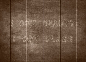 Got beauty class positive attitude letterpress font