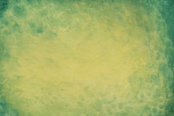green and yellow painted on paper background texture