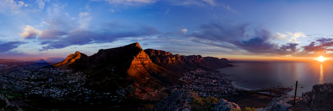 Table Mountain Sunset Pano