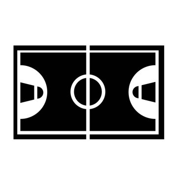 Basketball Court Icon Vector