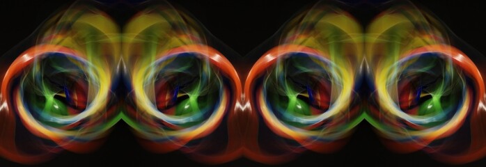 Art Photography, light painting against a black background on November 2008 in Berlin, Germany