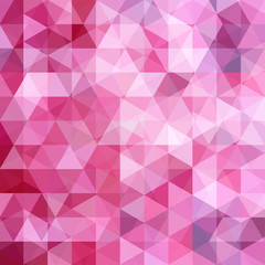 Obraz premium Abstract background consisting of pink triangles. Geometric design for business presentations or web template banner flyer. Vector illustration