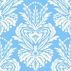 Fototapeta premium Vector vintage victorian pattern with damask motif