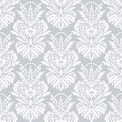 Vector vintage victorian pattern with damask motif