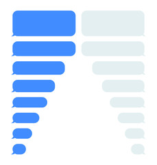 Obraz premium SMS chat bubbles set