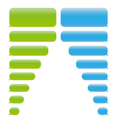 Obraz premium SMS chat bubbles set