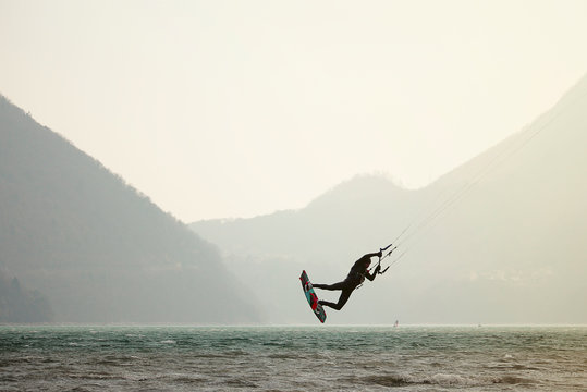 Professional kitesurfer