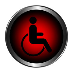 Icon with handicap symbol