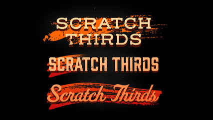 Scratch Lower Thirds