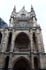 Fototapeta na wymiar The Metropolitan Cathedral of Our Lady also known as Notre-Dame Cathedral or simply Notre-Dame, is the main Catholic place of worship in Paris, the cathedral of the Archdiocese of Paris. France
