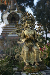 Boddhisatva statue in Kopan monastery Nepal