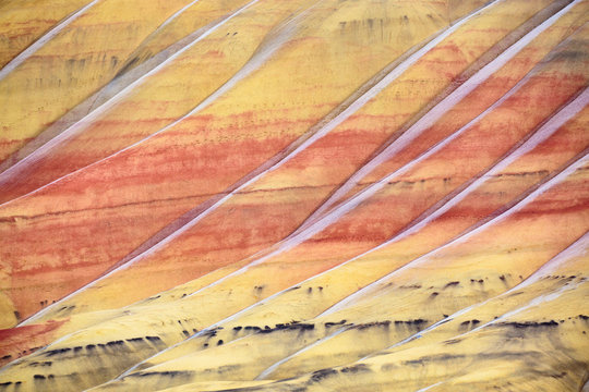 The Painted Hills in the John Day Fossil Beds National Monument in eastern Oregon.