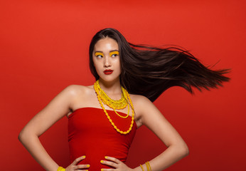 Beautiful asian female model