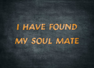 Soul mate forever friend happy typography type