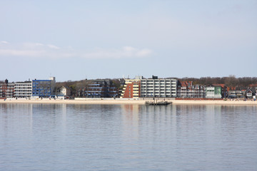 Naklejka premium Strandpromenade in Wyk auf Föhr
