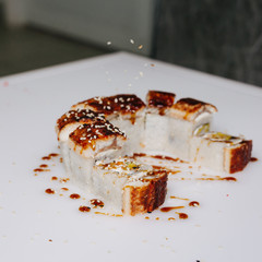 Sushi, rolls, fish, rice