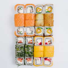 Sushi, rolls, fish, rice