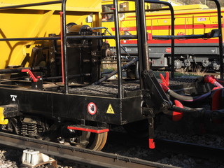 Engin de chantier train