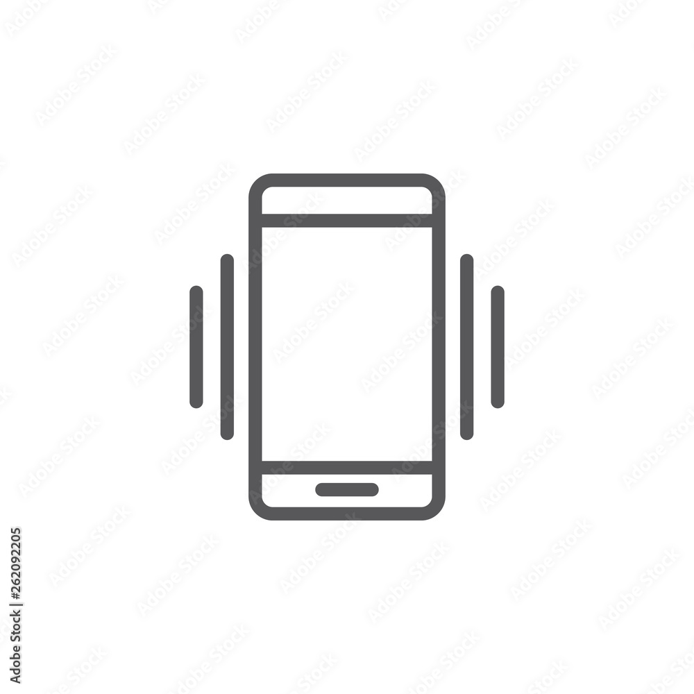 Poster mobile, tilt, vibration vector icon. element of phone for mobile concept and web apps illustration. 