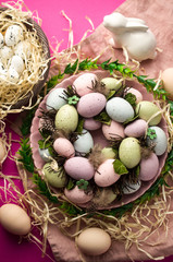 Obraz na płótnie Canvas Easter eggs decorations