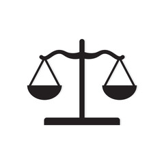 law scale icon- vector illustration