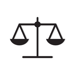 law scale icon- vector illustration