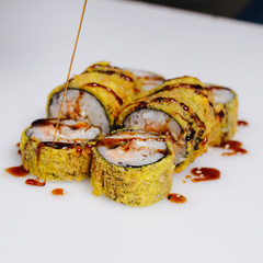 Sushi, rolls, fish, rice