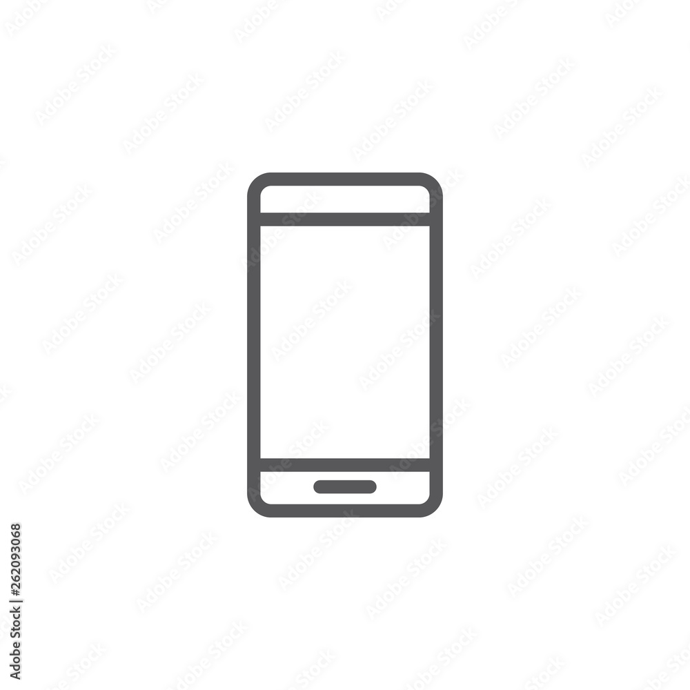 Poster mobile vector icon. element of phone for mobile concept and web apps illustration. thin line icon fo