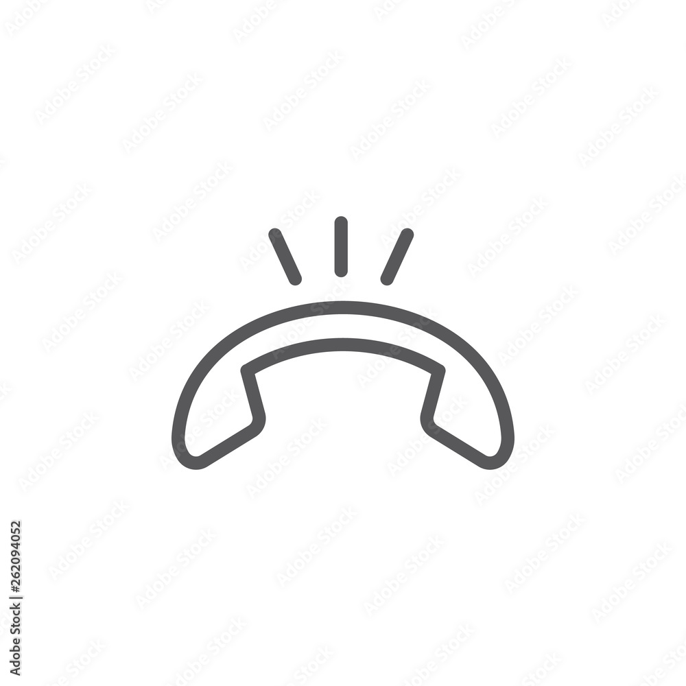 Poster call, decline, hang up vector icon. element of phone for mobile concept and web apps illustration. t