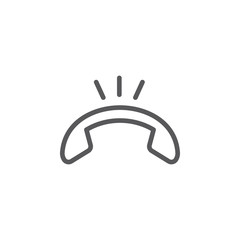 Call, decline, hang up vector icon. Element of phone for mobile concept and web apps illustration. Thin line icon for website design and development. Vector icon