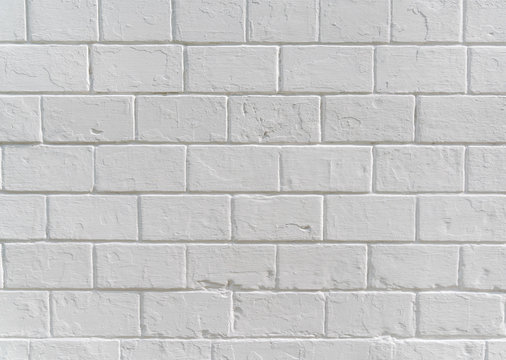 White painted concrete block wall background texture