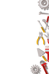 construction tools pattern isolated icon