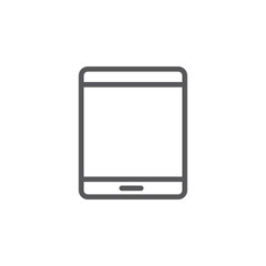 Device, tablet  vector icon. Element of phone for mobile concept and web apps illustration. Thin line icon for website design and development. Vector icon