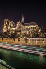 Notre-Dame de Paris Cathedral at NIght