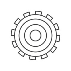 gearwheel tool isolated icon