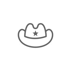 Cowboy, USA icon. Element of 4th of july icon. Thin line icon for website design and development, app development. Premium icon