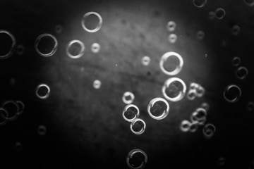 Beautiful colorful black and white soap bubbles texture background and wallpaper