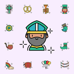 St. Patrick icon. St.Patricks day icons universal set for web and mobile