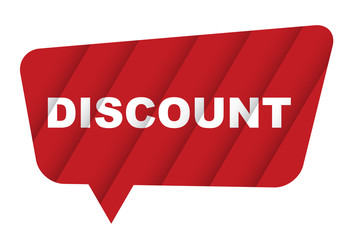 red vector banner discount