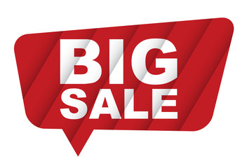 red vector banner big sale