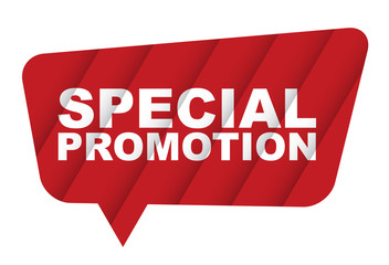 red vector banner special promotion