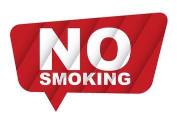 red vector banner no smoking