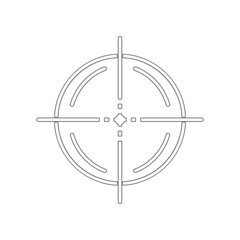 Target icon. Element of Army for mobile concept and web apps icon. Outline, thin line icon for website design and development, app development