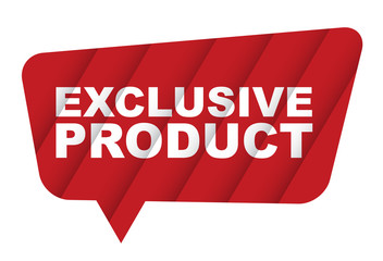 red vector banner exclusive product