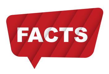 red vector banner facts