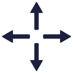 Arrow down up left and right set vector eps10. Arrows set.