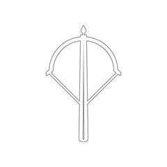Crossbow icon. Element of Army for mobile concept and web apps icon. Outline, thin line icon for website design and development, app development