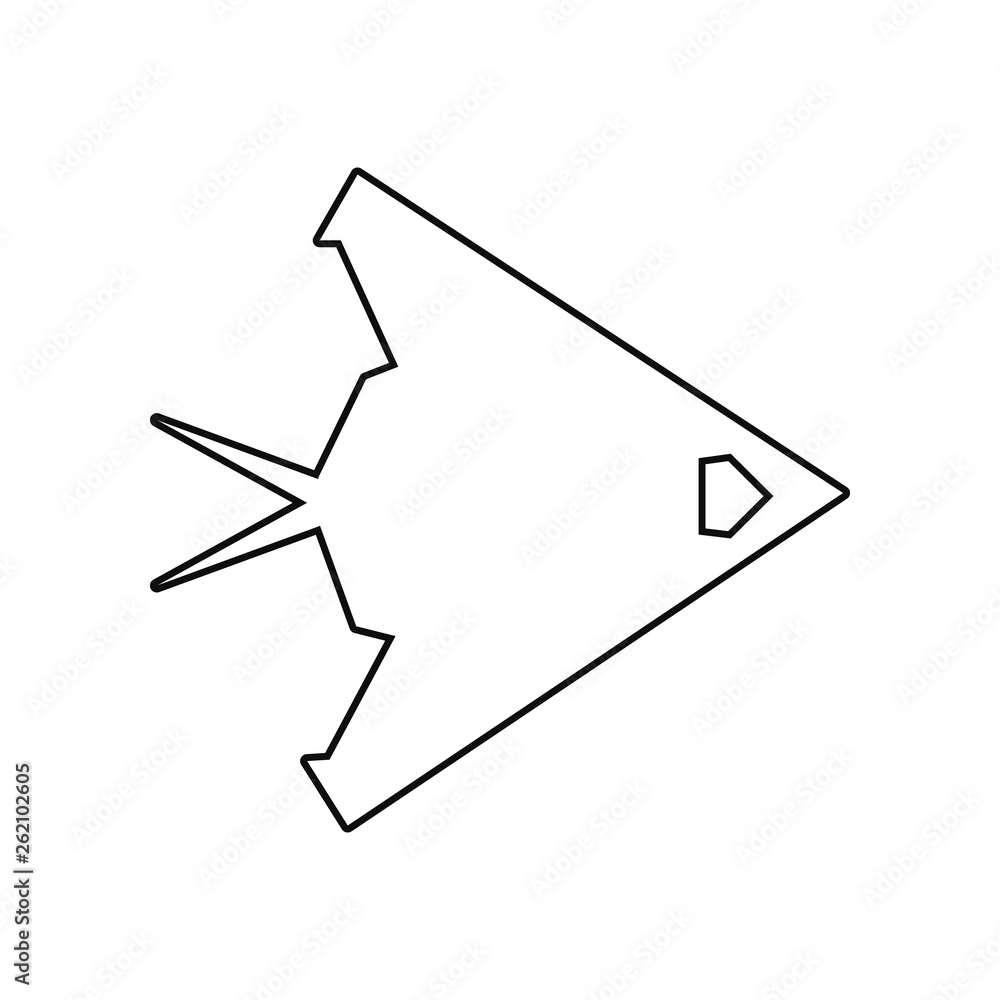 Poster war plane icon. element of army plane for mobile concept and web apps icon. outline, thin line icon 