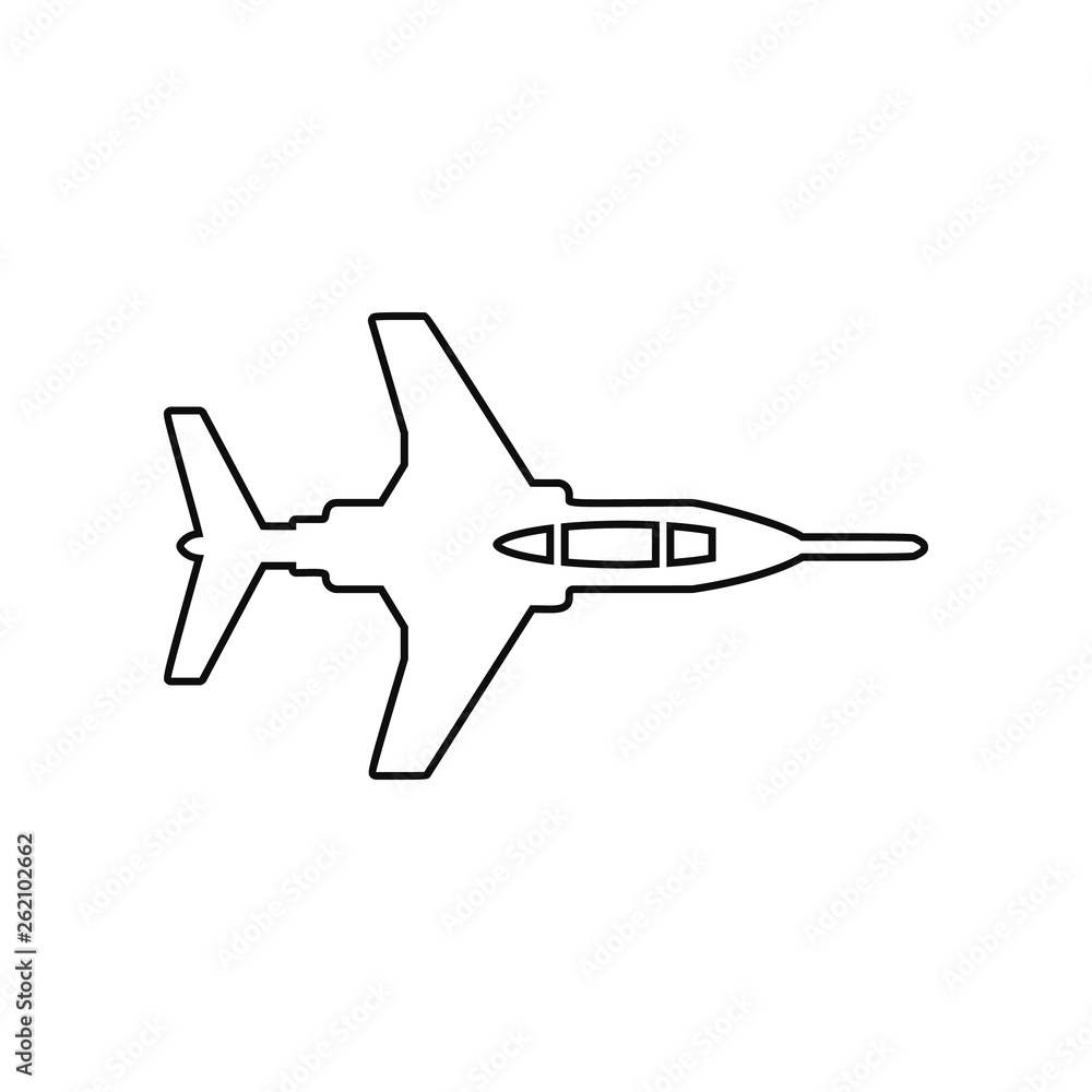 Poster war plane icon. element of army plane for mobile concept and web apps icon. outline, thin line icon 